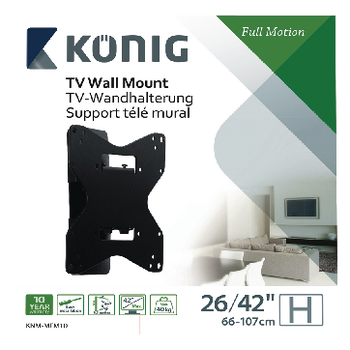 KNM-MFM10 Tv muurbeugel draai- en kantelbaar 26 - 42 \